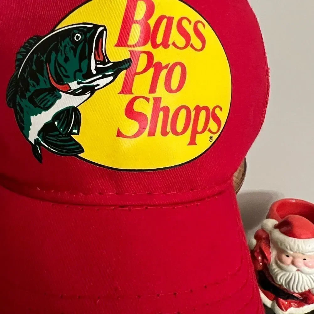 Men’s Red Bass Pro Shop Fishing SnapBack.